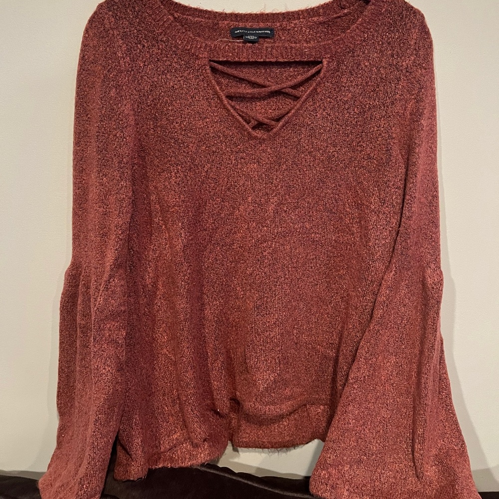 American Eagle Bell Sleeve Sweater